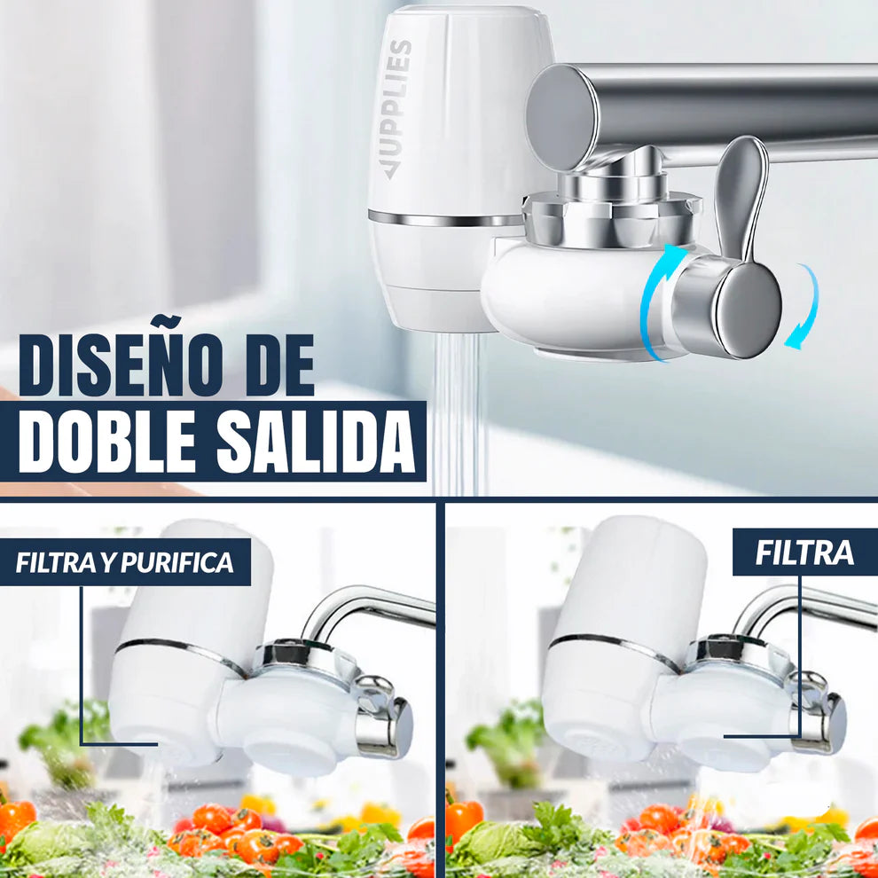 Purificador de Agua para Grifo – Filtro de Alta Eficiencia con Cartucho Reemplazable
