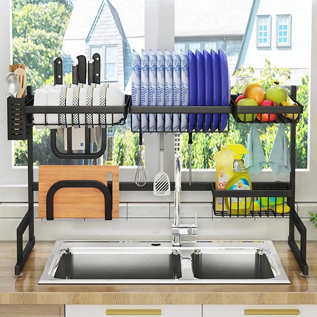 Escurridor de Platos de 85 cm en Acero Inoxidable