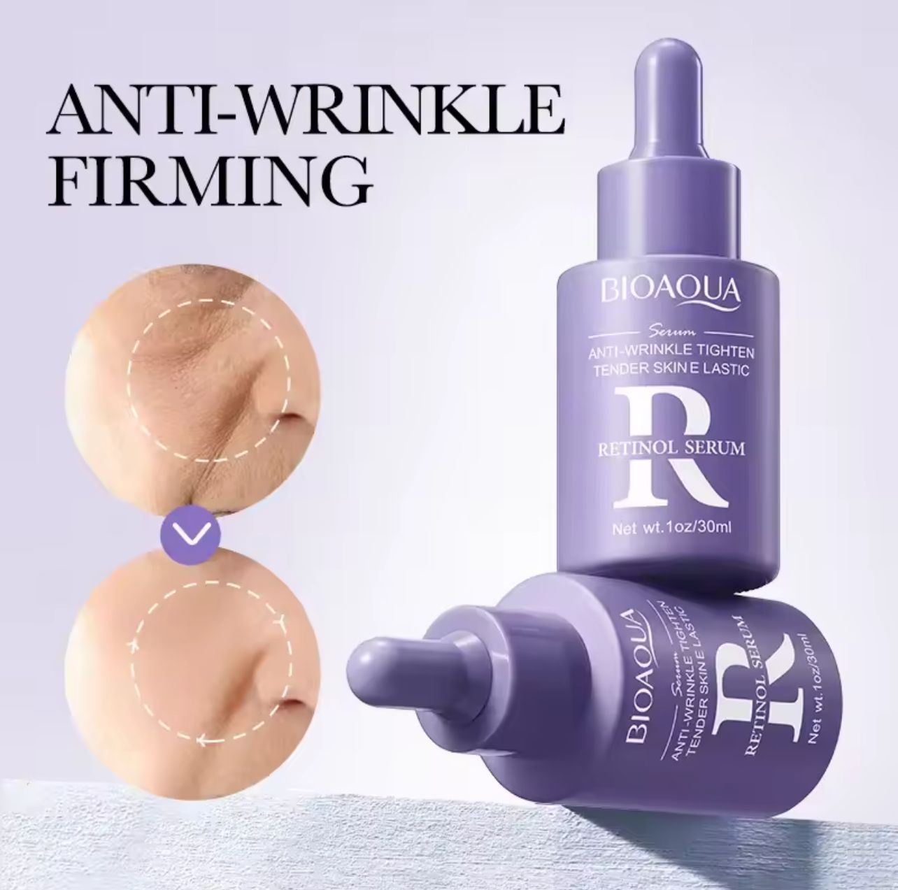 Kit 3 Sérums Faciales Bioaqua – Vitamina C, Retinol y Ácido Hialurónico