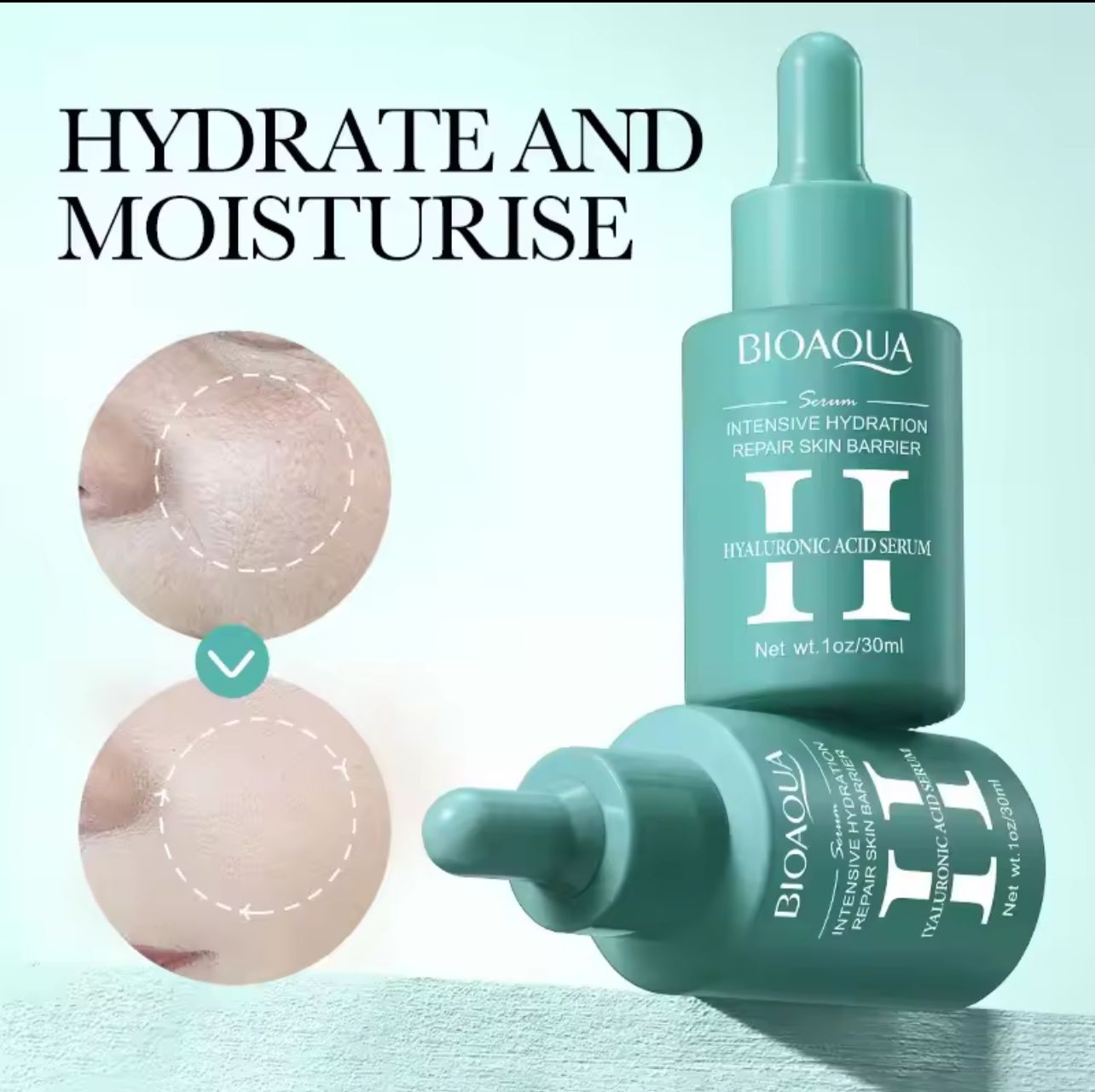 Kit 3 Sérums Faciales Bioaqua – Vitamina C, Retinol y Ácido Hialurónico