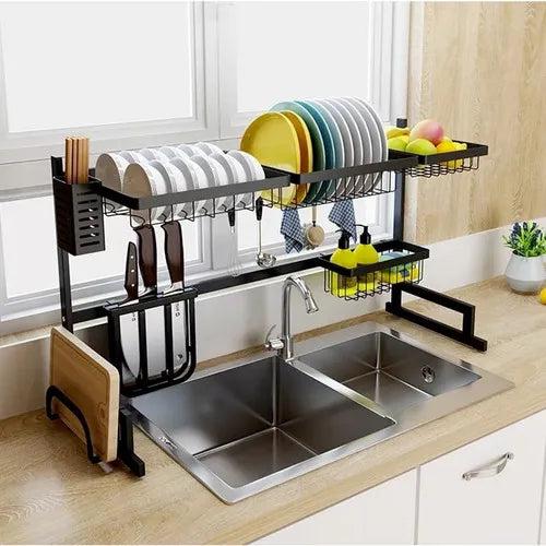 Escurridor de Platos de 85 cm en Acero Inoxidable